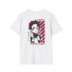 Tanjiro Crimson Aura White T-Shirt