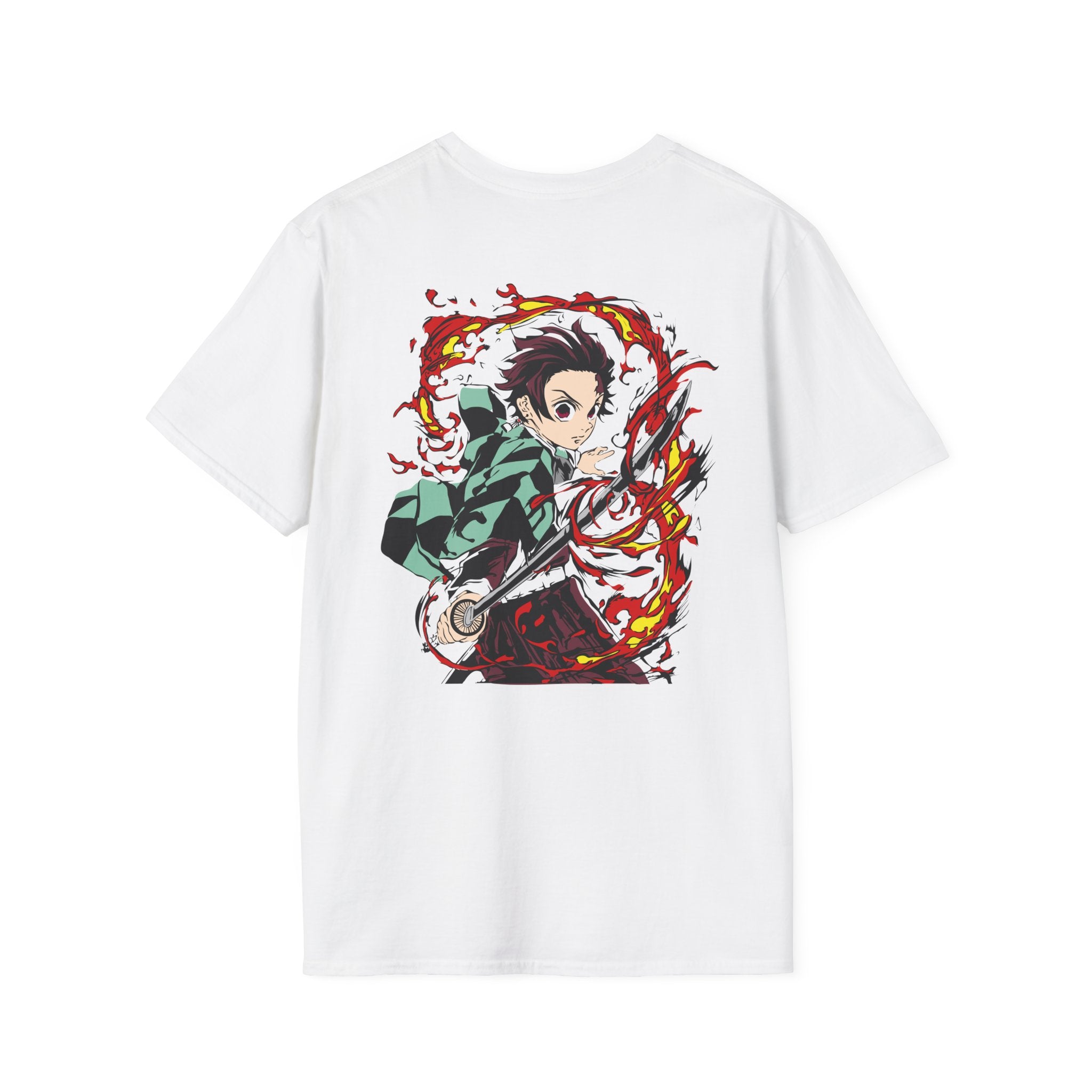 Tanjiro Flame Spiral White T-Shirt