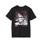 Tanjiro & Nezuko Pink Resolve Black T-Shirt