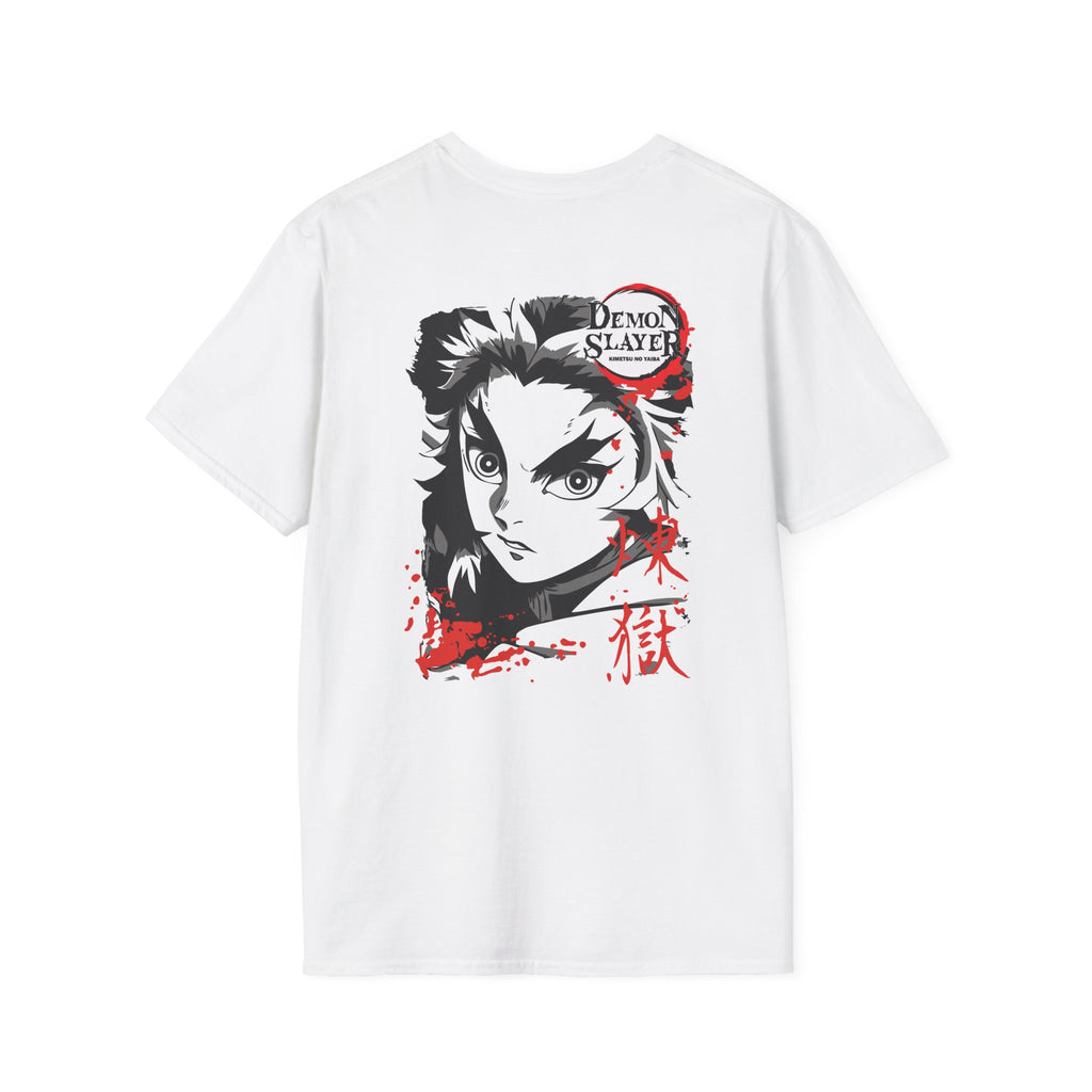 Rengoku Blood Flame White T-Shirt