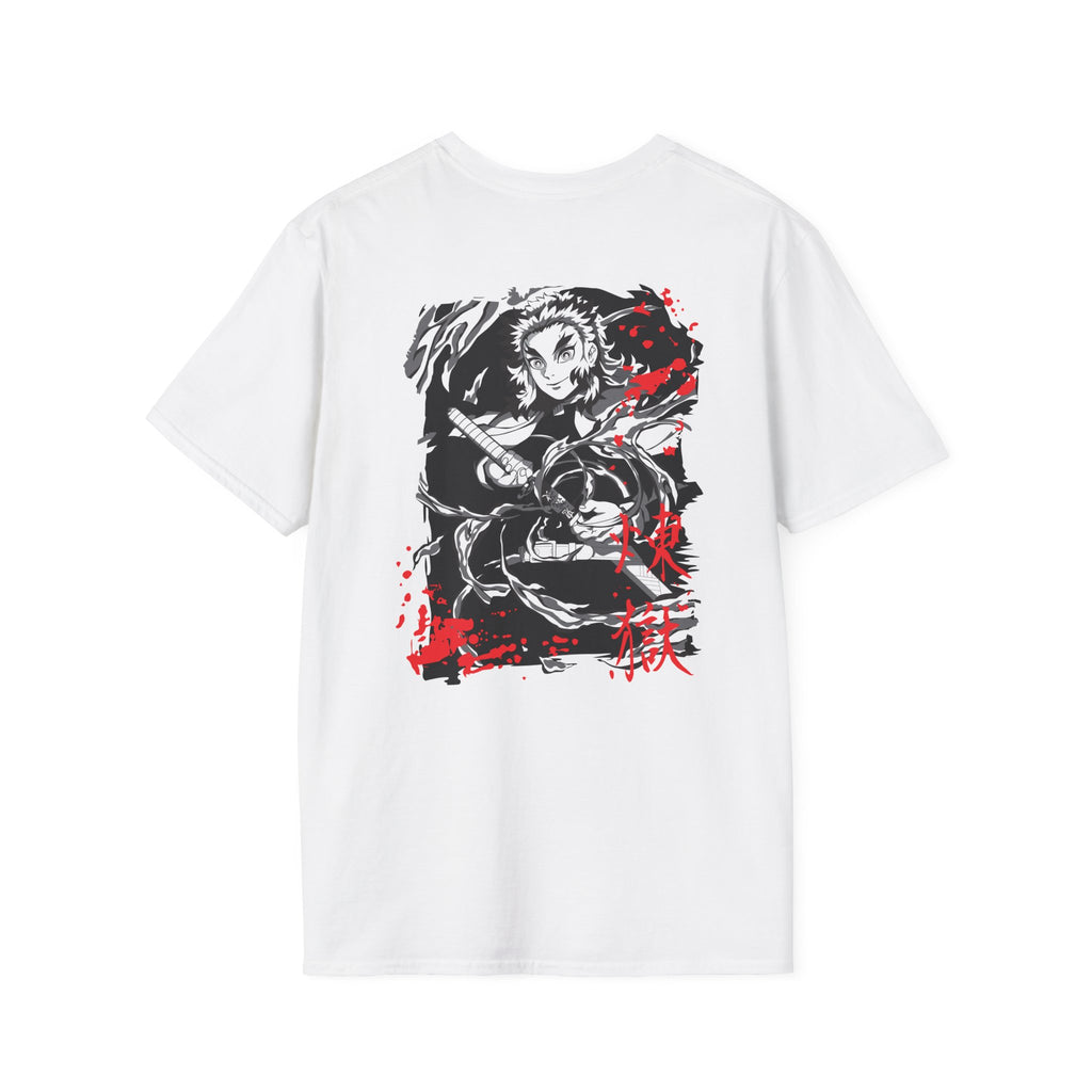 Rengoku Crimson Flame White T-Shirt