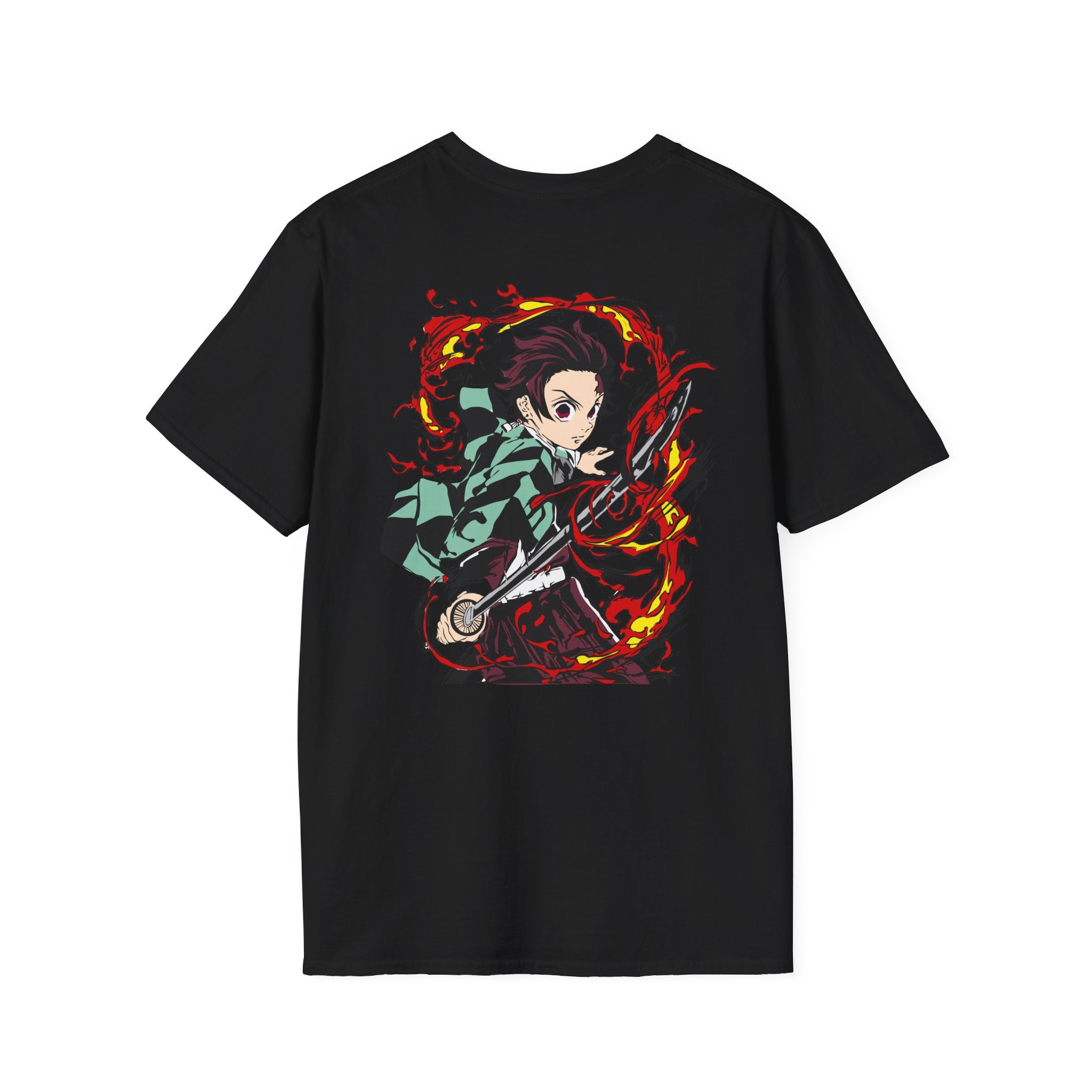 Tanjiro Flame Spiral Black T-Shirt
