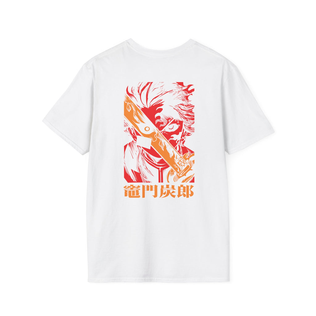 Rengoku & Tanjiro Flame Legacy White T-Shirt
