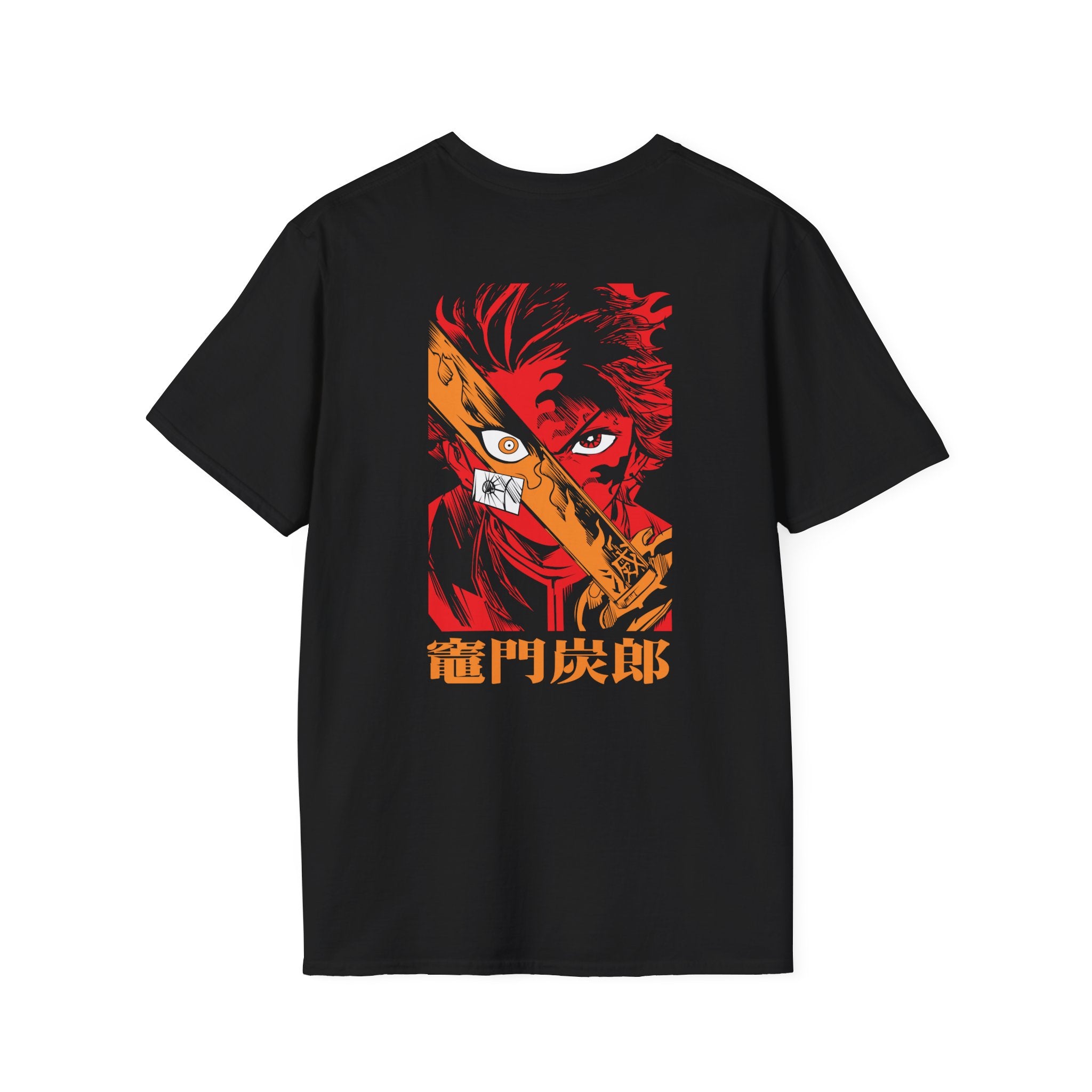 Rengoku & Tanjiro Flame Legacy Black T-Shirt