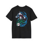 Tanjiro Water Dragon Black T-Shirt